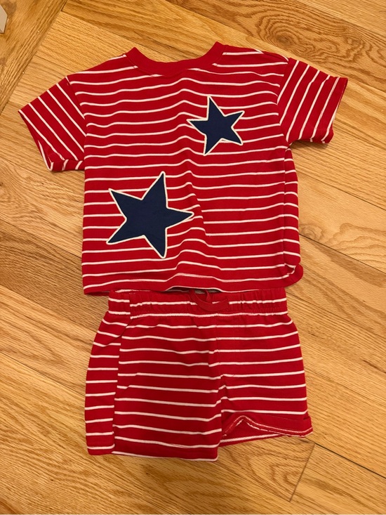 Carter's Other - Carter's Red & Navy Striped Star Set